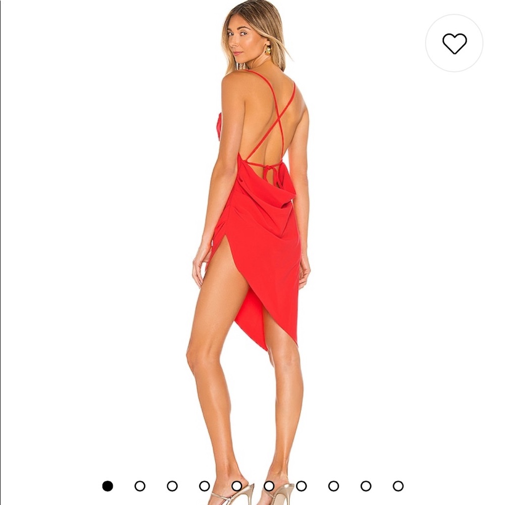 Amanda uprichard Janet dress in crimson